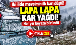İki ilde mevsimin ilk karı düştü! Her yer beyaza büründü