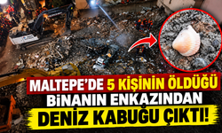 Maltepe’de 5 kişinin öldüğü binanın enkazından deniz kabuğu çıktı!