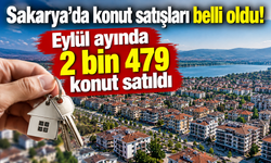 Sakarya’da konut satışları belli oldu! Eylül ayında 2 bin 479 konut satıldı