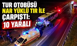Kapıkule yolunda feci kaza! Tur otobüsü tırla çarpıştı: 10 yaralı