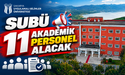 SUBÜ 11 akademik personel alacak