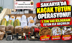 Sakarya'da kaçak tütün operasyonu! 1 ton 140 kilogram tütün ele geçirildi