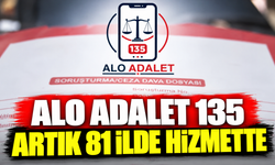 Bakan Gürlek: Alo Adalet 135 artık 81 ilde hizmette