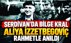 Serdivan'da Bilge Kral Aliya İzzetbegoviç rahmetle anıldı