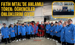 Fatih MTAL’de anlamlı tören: Öğrenciler önlüklerini giydi