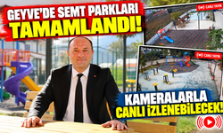 Geyve'de semt parkları tamamlandı! Kameralarla canlı izlenebilecek