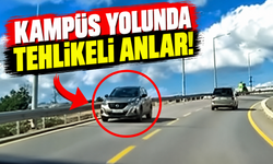 Serdivan Kampüs yolunda tehlikeli anlar