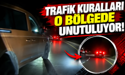 O bölgede trafik kuralları unutuluyor!