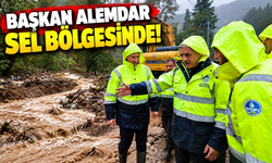 Başkan Alemdar sel bölgesinde!