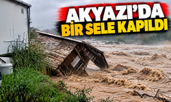 Akyazı'da Dere kenarındaki baraka yıkıldı