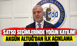 SATSO seçimlerinde yoğun katılım! Akgün Altuğ'dan ilk açıklama