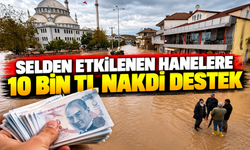 Sakarya'da sel mağdurlarına 10 bin TL destek!