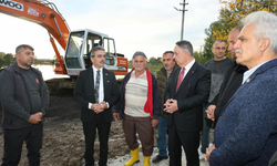 Başkan Dinç selden etkilenen Hasanbey Mahallesi'nde