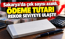 Sakarya'da çek sayısı azaldı, ödeme tutarı rekor seviyeye ulaştı!