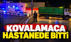 Sakarya'da polis kovalamacası hastane önünde bitti!