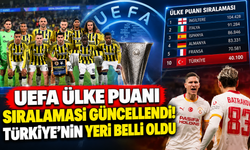 UEFA ülke puanı sıralaması güncellendi! Türkiye'nin yeri belli oldu
