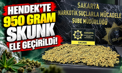 Hendek'te 950 gram skunk ele geçirildi
