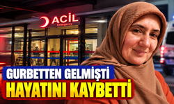 Gurbetten gelmişti hayatını kaybetti