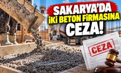 Sakarya'da iki beton firmasına ceza!