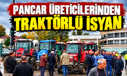 Sakarya'da pancar üreticilerinden traktörlü isyan