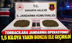 Torbacılara jandarma operasyonu! 1,5 kiloya yakın bonzai ele geçirildi