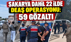 Sakarya dahil 22 ilde DEAŞ operasyonu: 59 gözaltı