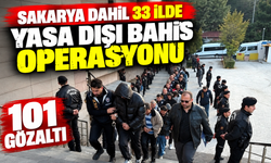 Sakarya dahil 33 ilde yasa dışı bahis operasyonu: 101 gözaltı