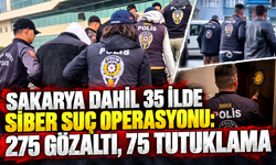 Sakarya dahil 35 ilde siber suç operasyonu: 275 gözaltı, 75 tutuklama