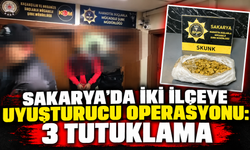 Sakarya'da iki ilçeye uyuşturucu operasyonu: 3 tutuklama