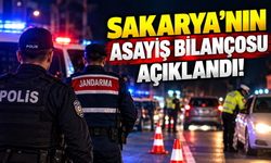 Sakarya'nın asayiş bilançosu açıklandı!