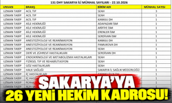 Sakarya'ya 26 yeni hekim kadrosu!