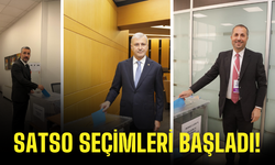 SATSO seçimleri başladı! Altuğ, Ercan ve Kuriş oylarını kullandı