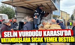 Selin vurduğu Karasu'da vatandaşlara sıcak yemek desteği