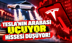 Tesla'nın arabası uçuyor, hissesi düşüyor