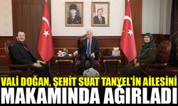 Vali Doğan, şehit Suat Tanyel'in ailesini makamında ağırladı
