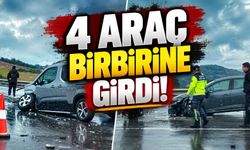 Kuzey Marmara Otoyolu’nda zincirleme kaza: 4 araç birbirine girdi!