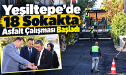 Yeşiltepe’de 18 Sokakta Asfalt Çalışması Başladı