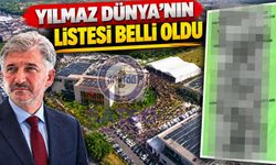 SATSO’da Yılmaz Dünya’nın listesi belli oldu!