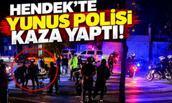 Hendek’te Yunus polisi kaza yaptı!