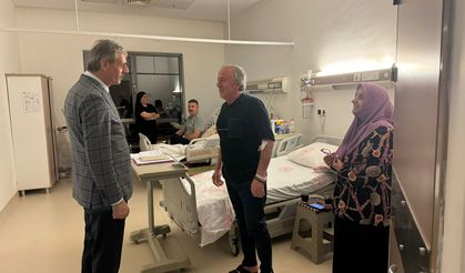 Başkan Alemdar tedavi gören vatandaşları ziyaret etti