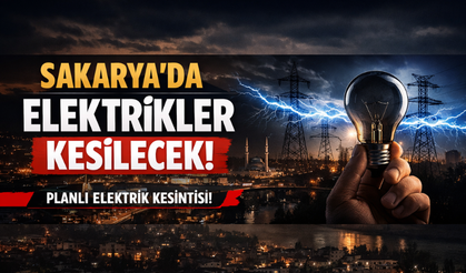 16 Ağustos’ta Sakarya’da elektrik kesintisi! İşte ilçe ve mahalle mahalle kesinti listesi