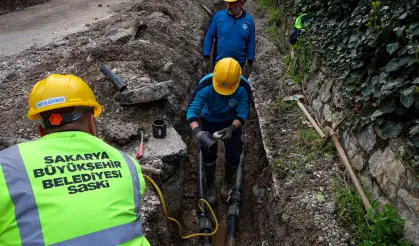 Sakarya'da altyapı çalışmaları hız kesmeden sürüyor