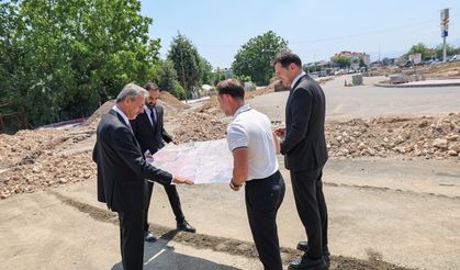 Yazlık Katlı Kavşağı’na Entegre Olacak Yeni Ulaşım Aksında Çalışmalar Hızlandı
