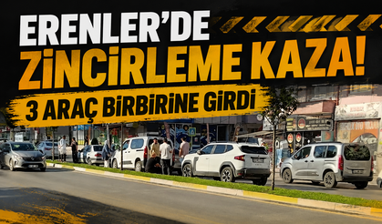 Erenler'de Zincirleme Kaza! 3 Araç Birbirine Girdi