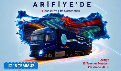 Sinema Yollarda Tırı Arifiye’de Vatandaşlarla Buluşacak