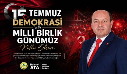 Başkan Ata'dan 15 Temmuz Demokrasi Ve Milli Birlik Günü Mesajı