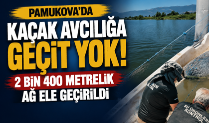 Pamukova’da Kaçak Avcılığa Geçit Yok: 2 Bin 400 Metrelik Ağ Ele Geçirildi