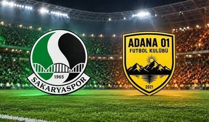 Sakaryaspor–Adana 01 FK maçının ilk 11’leri belli oldu