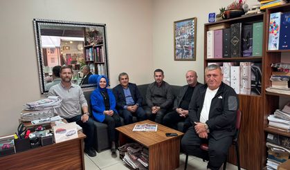 Oda başkanlarından Yeni Sakarya Gazetesi'ne ziyaret