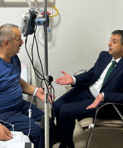 Başkan Fatih Akın’dan hastalara moral ziyareti